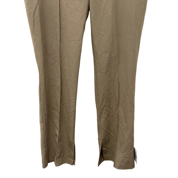 Topshop Women's Tan./Beige Front Seam Slit Ankle Pants 6 NWT - Picture 3 of 10